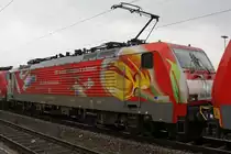 Die Tulpe 189 065 als zweitlok am 3.2.11 in Duisburg-Bissingheim