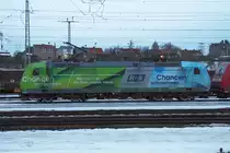 185 152 steht am Abend des 07.01.2011 in Eberswalde