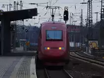 Nachschu� auf einen Thalys am 04.01.2011 in Aachen Rothe Erde.