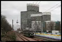 Nach seiner Taufe 04. Februar 2011 auf den Namen  Sixty  hatte der Triebwagen 81 gleich eine Sonderfahrt f�r Radio Regenbogen. Hier konnte ich ihn bei der Einfahrt in den nicht mehr im Planbetrieb genutzten Bahnhof Mannheim-Kurpfalzbr�cke fotografieren.