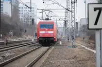 Am Schlu� einer IC Reseve zwischen Berlin Greifswalder Strasse und Frankfurter Allee am 07.02.2011