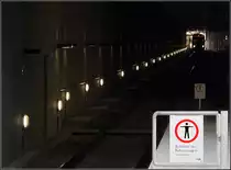 . Tunnelstrecke -

Ein Blick in den neuen Tunnel unter dem Wohngebiet Fasanenhof. Die Bahn hat die Station  Fasanenhof (Bonhoefferkirche)  verlassen und wird nach kurzer Fahrt die Haltestelle  Europaplatz  erreichen. 

10.02.2011 (M)