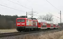 112 139 mit dem IRE Berlin Magdeburg auf dem s�dl.Berliner Aussenring am 10.02.2011