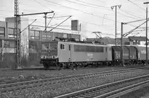 Schwarzwei�bild der 155 168-8, am 09.02.2011 in Lehrte.