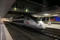 TGV 384 024 am 23.01.11 als TGV 9567 nach Paris in M�nchen Hbf
