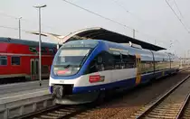 VT 0013 der MRB hat am 15.02.11 aus Leipzig kommend Bitterfeld erreicht.