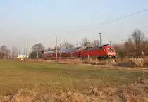 182 001-8 am 16.02.2011 auf Probefahrt (ohne Fahrg�ste)in Guben S�d