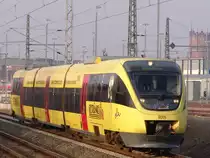 Getr�nkeland-OLA als OLA79767 von Rostock Hbf Richtung G�strow kurz nach der Ausfahrt im Rostocker Hbf.(01.03.2011) 