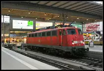 113 268 hatte am 05.03.11 auf und Abstelldienst im M�nchener Hauptbahnhof.