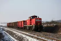 294 839 am 21.02.2011 mit der �berf�hrung, von Reuth (bei Plauen) nach Zwickau, vor Reichenbach (Vogtl.).