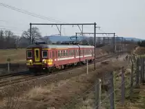 IR q Aachen-L�ttich auf der H�he von Lontzen (AM 261, Baureihe 65), 12. M�rz 2011.
