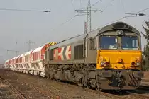 266 038 ex HGK DE 673) am 4.3.11 bei ihrem letzten Arbeitstag f�r die TXL in Ratingen-Lintorf