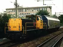 6476 mit �bergabeg�terzug 59500 Nijmegen-Arnhem auf Bahnhof Arnhem am 1-7-1996. Bild und scan: Date Jan de Vries.