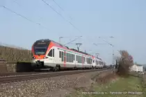 SE10 in Richtung Neuwied f�hrt am 12. M�rz 2011 um 14:51 Uhr durch Erbach (Rheingau)