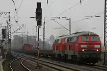 Das sieht man bei uns auch nicht so oft:225 133 und 225 028 ziehen am 5.3.11 einen gemischten G�terzug durch Duisburg-Bissingheim