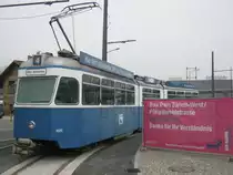 Mirage 1626 als Vorbote des Tram Z�rich-West, abgestellt bei der zuk�nftigen Tram-Haltestelle Z�rich Altstetten, 15.02.2011.