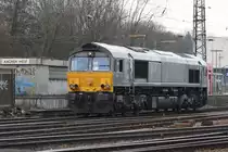 Die Class 66 DE6606 von Crossrail rangiert in Aachen-West.
12.3.2011