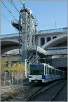 Zwei TSOL Bem 558 verlassen den Halt Vigie auf der Fahrt in Richtung Renens VD. 

11. März 2011