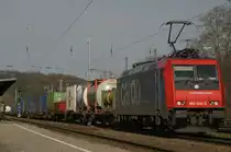 SBB 482 044 mit Containerzug am 12.3.11 in K�ln-West