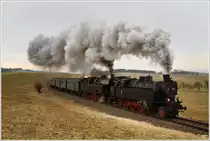 Beim Dampflok Spektakel im Hausruck fahren die beiden Dampfloks 77 28 + 78 618 mit dem R 14316 von Simbach nach Attnang Puchheim. 
Feichtet 13.3.2011