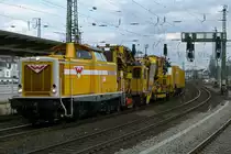 Wiebe Lok Nr.8 mit Bauzug bei der Durchfahrt in Bremen 11.3.2011