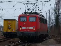 140 491-2 rangiert am 14.03.2011 in Aachen West.