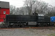 MRCE 500 1570 ist aktuell f�r die TXL unterwegs und wartet am 5.3.11 in Ratingen-Liontorf als zweitlok auf Weiterfahrrt Richtung Kalkwerk.
