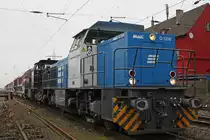 Regental Cargo D05 und MRCE 500 1570,beide im Einsatz f�r TXL,bei einem etas l�ngeren Halt in Ratingen-Lintorf.Aufgenommen am 5.3.11.