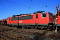 155 159-7 der RAILION Logistics abgestellt am 07.03.2011 in Kreuztal.