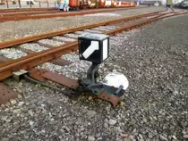 Eine Weiche mit Weichensignal und Stellhebel auf dem Gel�nde der ehemaligen Zeche Zollern in Dortmund-B�vinghausen am 01.03.2011.