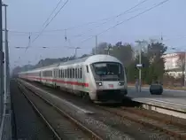 Einfahrt in Binz am 03.M�rz 2011:IC 2212 aus Koblenz der nach der Ankunft im Abstellbereich abgestellt wurde und erst am n�chsten Tag nach Stuttgart zur�ck fuhr. 