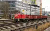 RAILION DB Logistics 294 814-9 mit einer �bergabe in M�nchen-Heimeranplatz; 14.01.2011