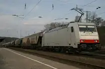 CB Rail E186 238 mit Getreidezug am 12.3.11 in K�ln-West