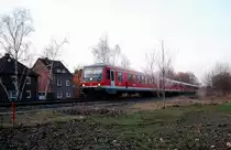 Am sp�teren Nachmittag des 4.3.2011 f�hrt eine Doppeleinheit unbekannter 628ziger in den HP Gustorf ein.