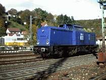 Bauzuglok der BSG am 19.10.2002 in Schw�bisch Gm�nd