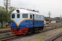 540 (Bo'Bo', de, Davenport, Bauj.1952) am 08.J�nner 2011 im Bf. Nakhon Lampang.