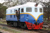 540 (Bo'Bo', de, Davenport, Bauj.1952) am 08.J�nner 2011 im Bf. Nakhon Lampang.