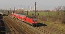 DB 143 879-5 mit der RB 26269 von Halle (S) Hbf nach Naumburg (S) Hbf, in Gro�korbetha; 21.03.2011