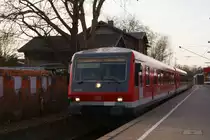 628 038 als RB 47 nach Solingen Mitte in D�sseldorf-Eller am 24.03.2011