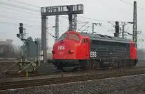 Am frostigen Morgen des 05.03.2011 stand die MY 1131 der EBS im Bahnhof G�ttingen abgestellt und wartet auf ihren n�chsten Vorspanneinsatz zwischen hier und Gem�nden.