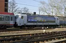 In Holland wird getestet mit dieser Traxx und �BB wagen auf die HSL-Sud strecke diese strecke von Rotterdam nach Breda wird n�chste monat ge�ffnet .. aufnahme ist von 20.03 2011 in Rotterdam CS.