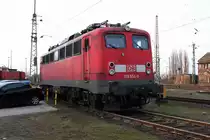 139 554-0 am 20.02.2011 im Bw des Rbf Bremen Gr�pelingen.


