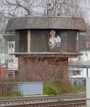 Ehemaliges Stellwerk in Erkelenz. Am 26.3.2011