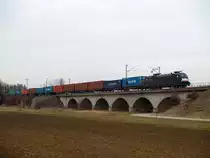 ES 64-063 am 14.03.2011 unterwegs bei S�nching