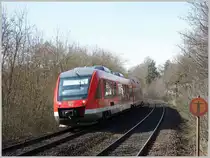 648 802 f�hrt als RB 58555 von N�rnberg Hbf nach Neuhaus(Pegnitz). N�rnberg Erlenstegen, 24.03.11