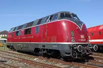Die V200 007 beim 175 Jahre Eisenbahn in Deutschland fest im BW N�rnberg Gostenhof am 20,08,10