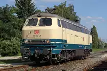 Die 217 014-0 beim 175 Jahre Eisenbahn in Deutschland fest im BW N�rnberg Gostenhof 21,08,10