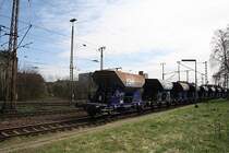Rail Prol G�terwagen am Zugschluss am 08.04.2011 in Lehrte.
