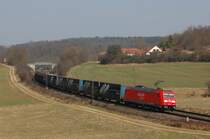 185 300 am 29.03.2011 mit Omfesa-Zug in Edlhausen
