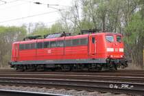 151 155-9 stand am Morgen des 11.April 2011 abgeb�gelt in Brandenburg an der Havel